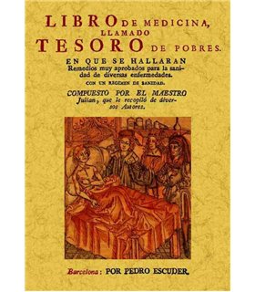 LIBRO DE MEDICINA LLAMADO TESORO DE POBRES