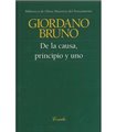 De la causa, principio y uno