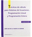 Técnicas de cálculo para sistemas de ecuaciones, programación lineal y programación entera