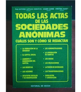 Todas las actas de las sociedades anónimas