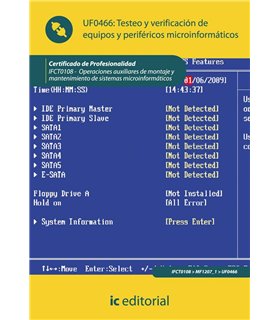 Testeo y verificación de equipos y periféricos microinformáticos (UF0466)